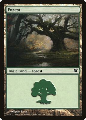 Forest (264) card from Innistrad