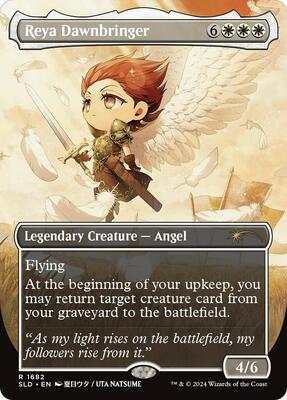 Reya Dawnbringer (Rainbow Foil) card from Secret Lair Drop Series