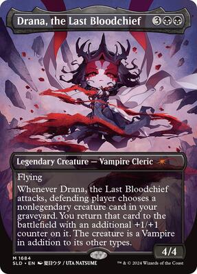 Drana, the Last Bloodchief (Rainbow Foil) card from Secret Lair Drop Series