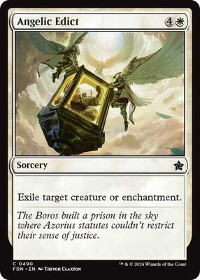 Angelic Edict card from Foundations