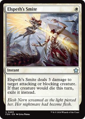 Elspeth's Smite card from Foundations