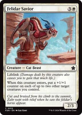 Felidar Savior card from Foundations