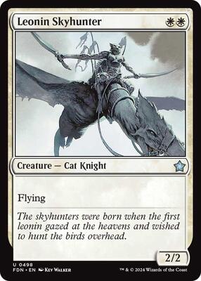 Leonin Skyhunter card from Foundations