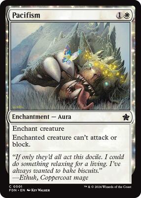 Pacifism card from Foundations