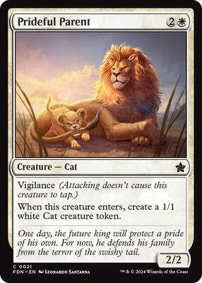 Prideful Parent card from Foundations