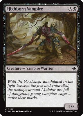 Highborn Vampire card from Foundations