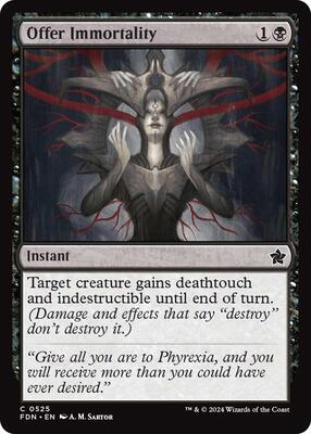 Offer Immortality card from Foundations