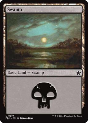Swamp (0277) card from Foundations