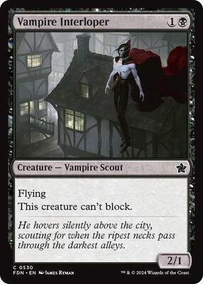 Vampire Interloper (0530) card from Foundations