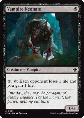 Vampire Neonate card from Foundations