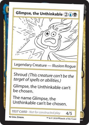 Glimpse, the Unthinkable card from Mystery Booster 2 Playtest Cards