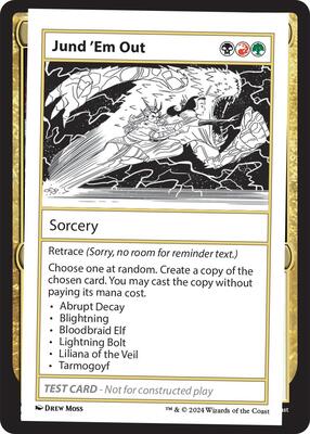 Jund 'Em Out card from Mystery Booster 2 Playtest Cards