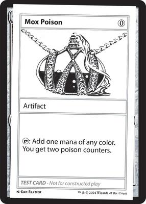Mox Poison card from Mystery Booster 2 Playtest Cards