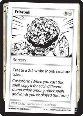 Friarball card from Mystery Booster 2 Playtest Cards