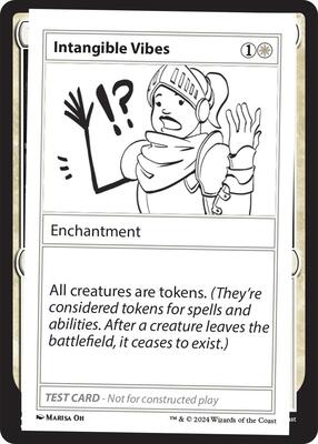 Intangible Vibes card from Mystery Booster 2 Playtest Cards