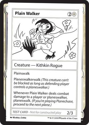 Plain Walker card from Mystery Booster 2 Playtest Cards