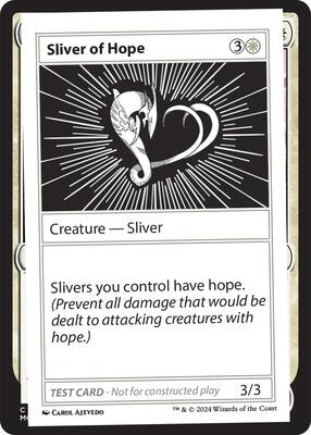 Sliver of Hope card from Mystery Booster 2 Playtest Cards