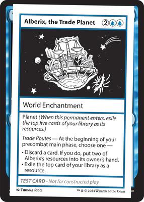 Alberix, the Trade Planet card from Mystery Booster 2 Playtest Cards