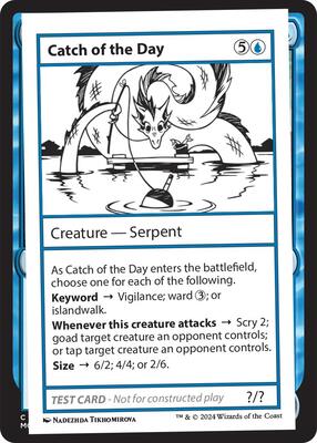 Catch of the Day card from Mystery Booster 2 Playtest Cards