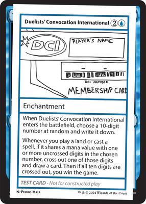 Duelists' Convocation International card from Mystery Booster 2 Playtest Cards