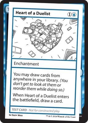 Heart of a Duelist card from Mystery Booster 2 Playtest Cards