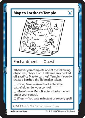 Map to Lorthos's Temple card from Mystery Booster 2 Playtest Cards