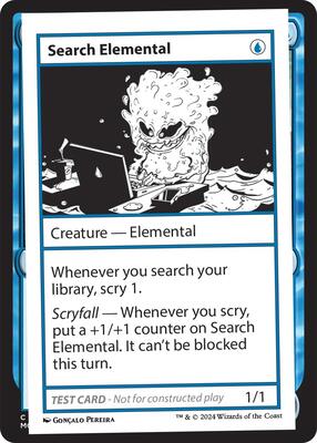 Search Elemental card from Mystery Booster 2 Playtest Cards
