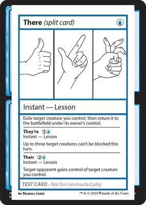 There (split card) card from Mystery Booster 2 Playtest Cards