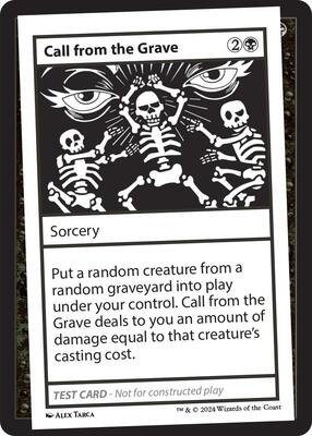 Call from the Grave card from Mystery Booster 2 Playtest Cards