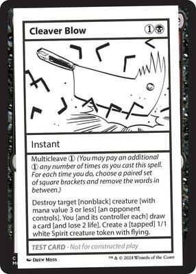 Cleaver Blow card from Mystery Booster 2 Playtest Cards