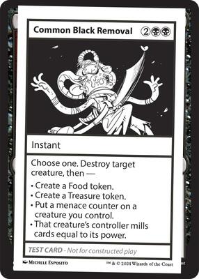 Common Black Removal card from Mystery Booster 2 Playtest Cards