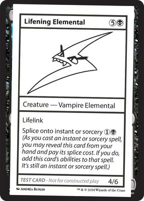 Lifening Elemental card from Mystery Booster 2 Playtest Cards