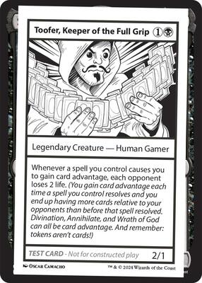 Toofer, Keeper of the Full Grip card from Mystery Booster 2 Playtest Cards