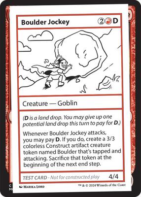 Boulder Jockey card from Mystery Booster 2 Playtest Cards