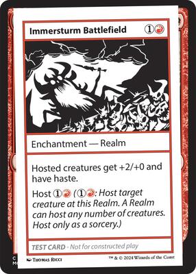 Immersturm Battlefield card from Mystery Booster 2 Playtest Cards