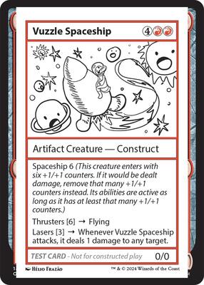 Vuzzle Spaceship card from Mystery Booster 2 Playtest Cards