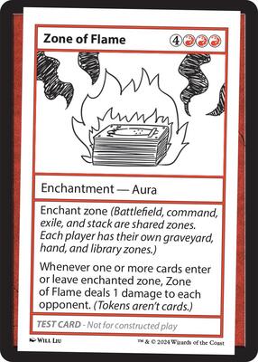 Zone of Flame card from Mystery Booster 2 Playtest Cards