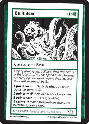 Built Bear card from Mystery Booster 2 Playtest Cards
