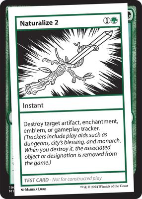 Naturalize 2 card from Mystery Booster 2 Playtest Cards