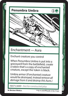 Penumbra Umbra card from Mystery Booster 2 Playtest Cards