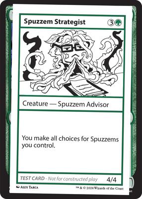 Spuzzem Strategist card from Mystery Booster 2 Playtest Cards