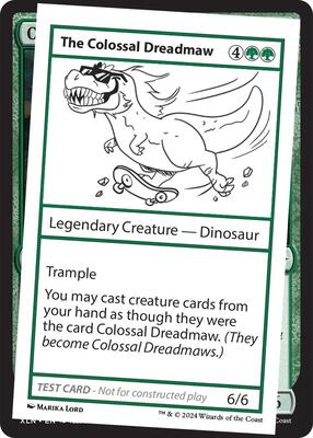 The Colossal Dreadmaw card from Mystery Booster 2 Playtest Cards