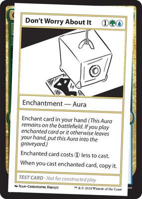 Don't Worry About It card from Mystery Booster 2 Playtest Cards