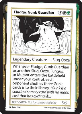 Fludge, Gunk Guardian card from Mystery Booster 2 Playtest Cards
