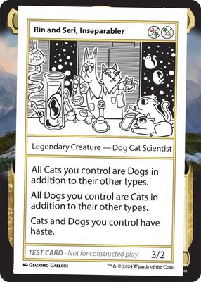 Rin and Seri, Inseparabler card from Mystery Booster 2 Playtest Cards
