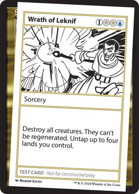 Wrath of Leknif card from Mystery Booster 2 Playtest Cards
