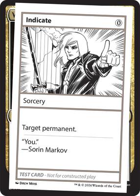 Indicate card from Mystery Booster 2 Playtest Cards