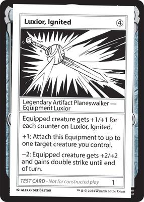 Luxior, Ignited card from Mystery Booster 2 Playtest Cards