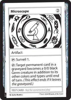Microscope card from Mystery Booster 2 Playtest Cards