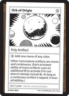 Orb of Origin card from Mystery Booster 2 Playtest Cards